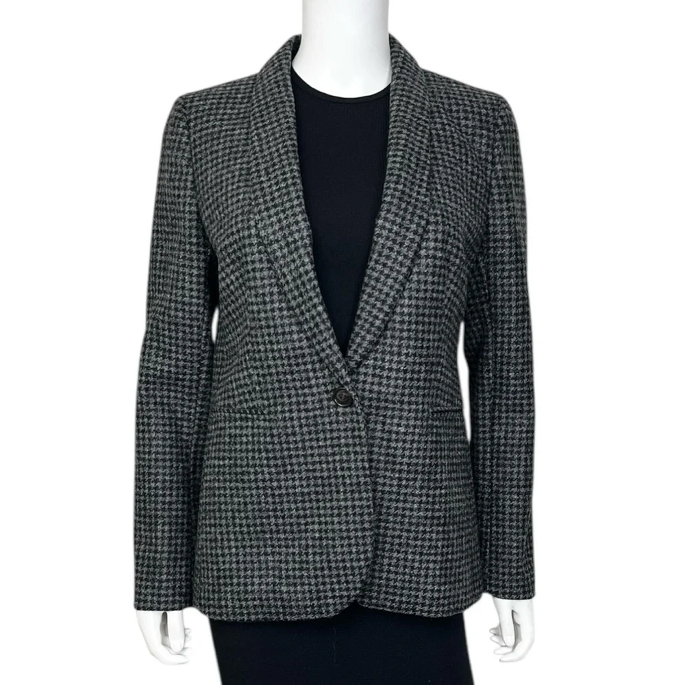 J. Crew Parke Wool Blazer in Houndstooth - NWT sz 6